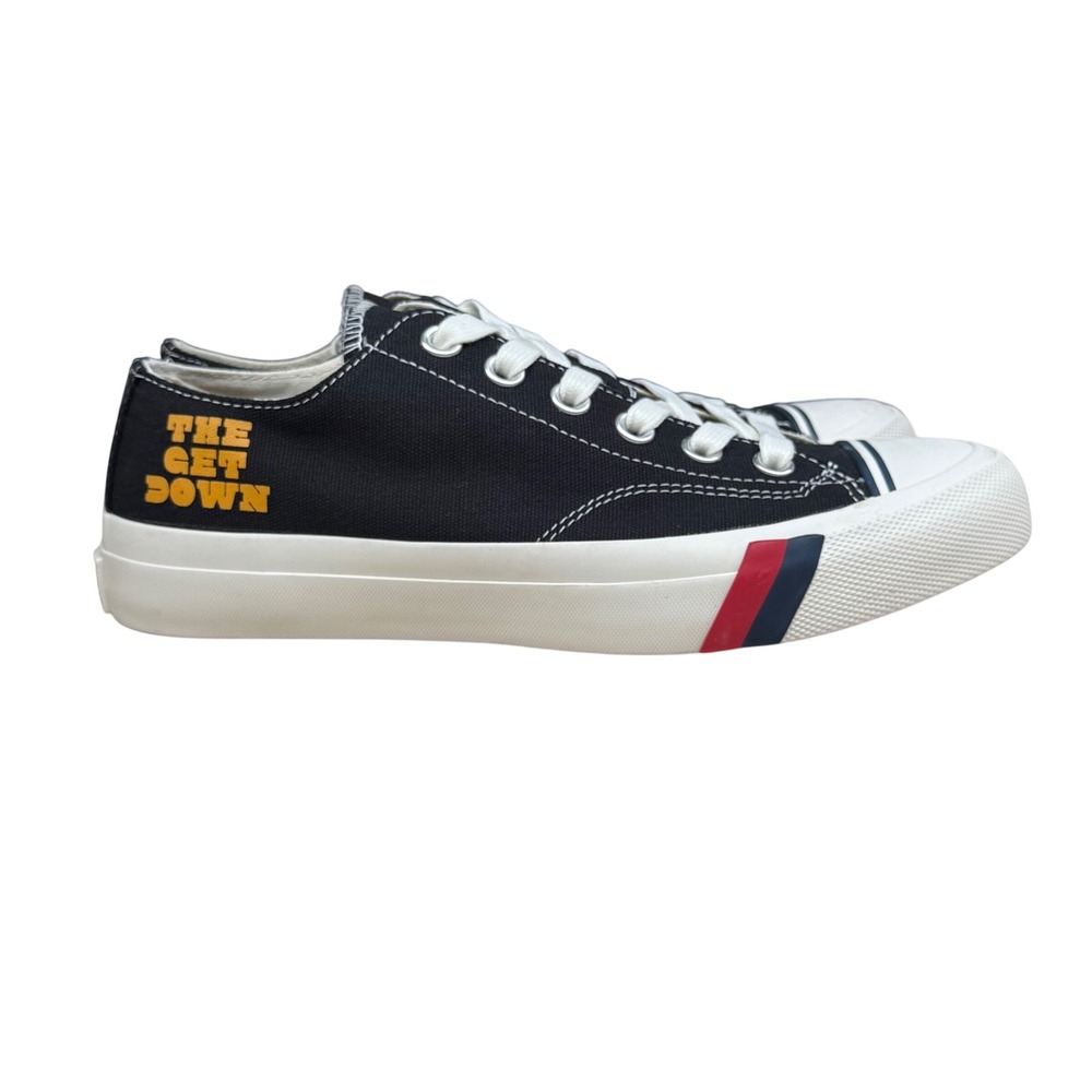 Pro-Keds Royal‎ Lo The Get Down Canvas Sneakers Black White Red Blue Size 7M